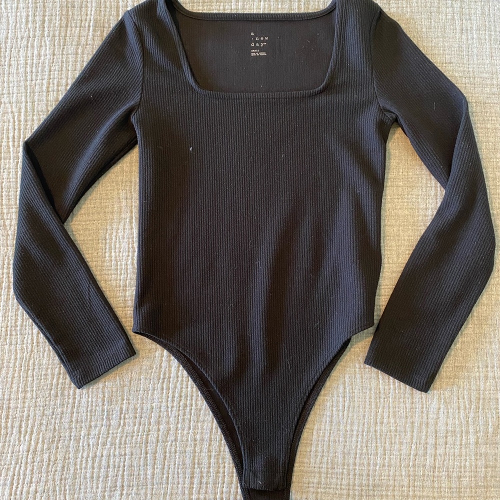 Ribbed Long Sleeve Bodysuit
